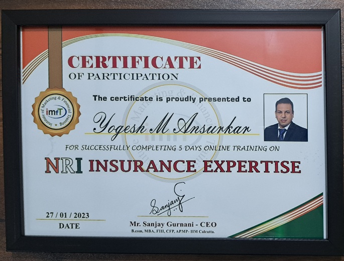 Certificate for Participation